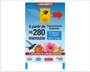 Estandartes e cavaletes de sinaliza&ccedil;&atilde;o fixos ou remov&iacute;veis em qualquer formato e diversos materiais: chapa met&aacute;lica, duratex, lona, PVC, etc.