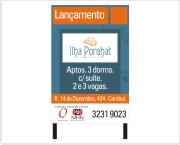 Estandartes e cavaletes de sinaliza&ccedil;&atilde;o fixos ou remov&iacute;veis em qualquer formato e diversos materiais: chapa met&aacute;lica, duratex, lona, PVC, etc.