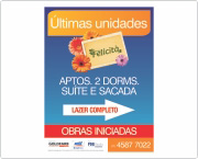 Estandartes e cavaletes de sinaliza&ccedil;&atilde;o fixos ou remov&iacute;veis em qualquer formato e diversos materiais: chapa met&aacute;lica, duratex, lona, PVC, etc.